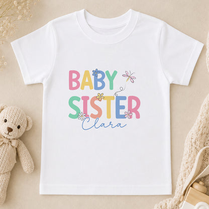 Personalised Baby Sister t-shirt