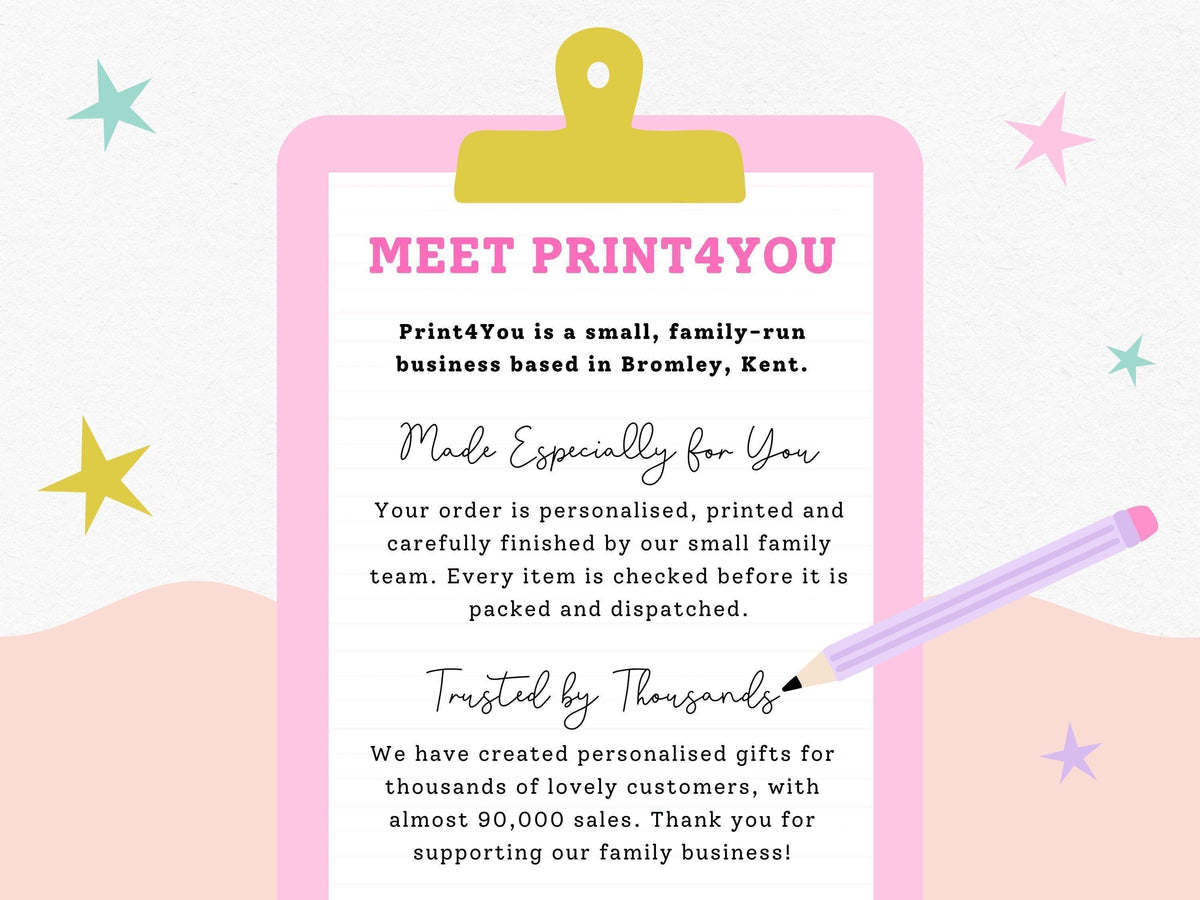 Meet Print4You – a small family-run personalised gift business based in Bromley, Kent