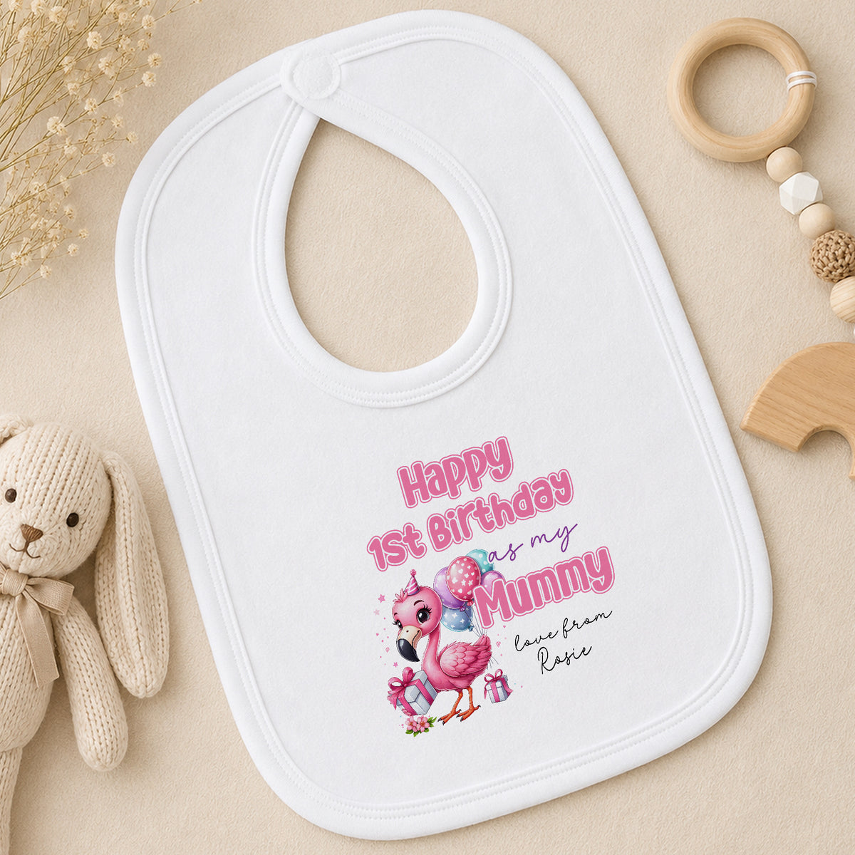Personalised Baby Birthday bib