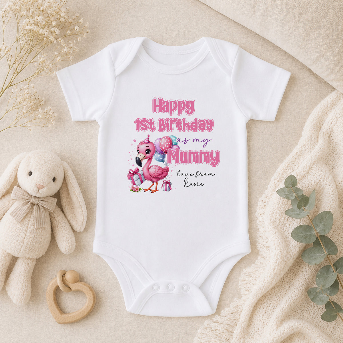 Personalised Baby Birthday baby vest