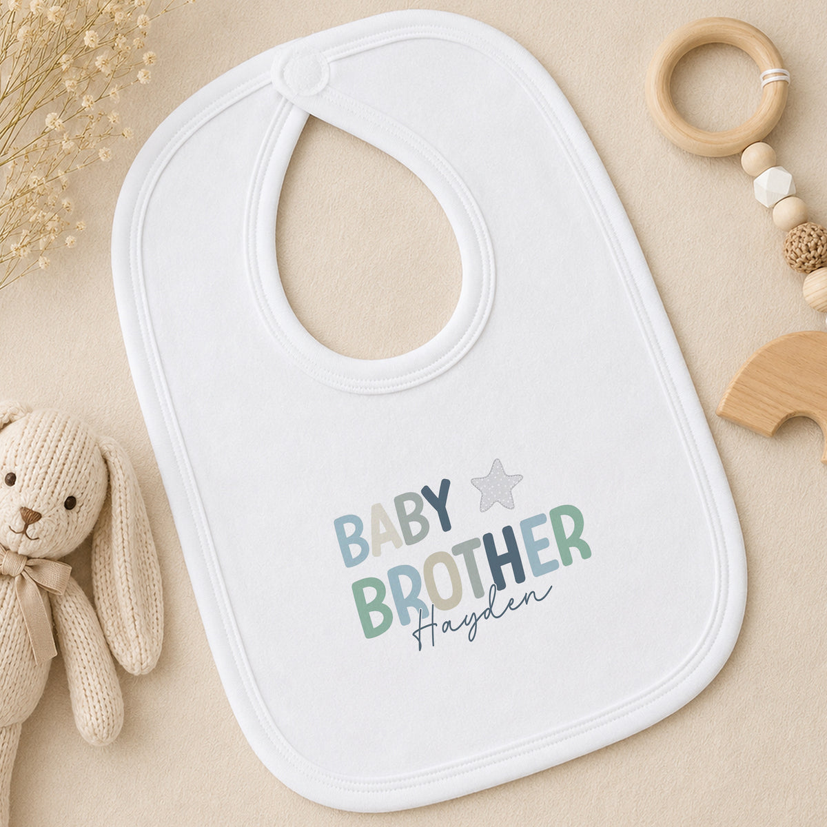 Personalised Baby Brother bib