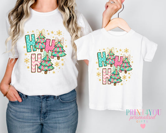 Matching Mummy and Me Shirts – Family Christmas Tops – Soft Cotton Festive Wear - 0-3 months