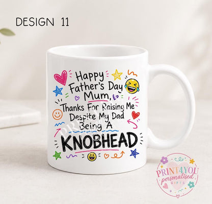 Sweary Father's Day 11oz mug design 7, double sided ceramic print