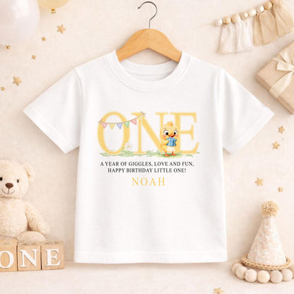 1st Birthday Outfit - Personalised Baby Birthday Vest, Soft Cotton Babywear