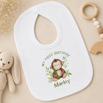 Personalised First Birthday bib
