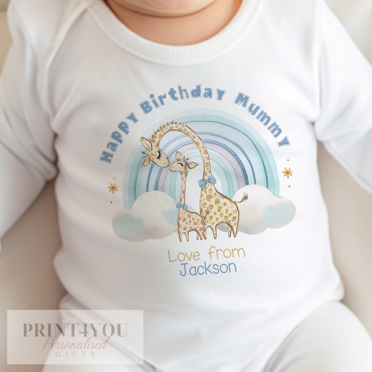 Happy 1st birthday Mummy personalised baby bib