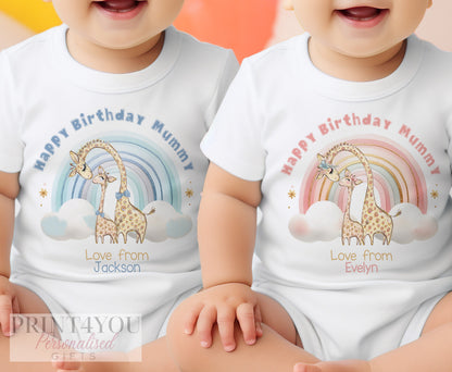 Personalised 1st birthday baby bib, folded flat