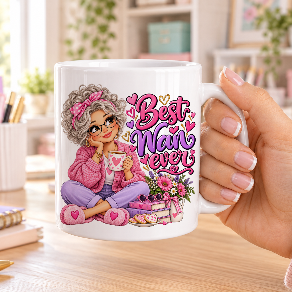 Best Nan Ever design – plain white ceramic mug