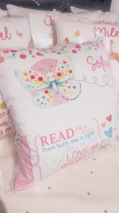 Personalised Gamer Cushion – Custom Name Controller Design Book Pocket Pillow for Boys