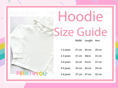Custom Printed Kids Hoodie T-Shirt – Soft 200gsm Jersey Cotton, Toddlers to Age 6