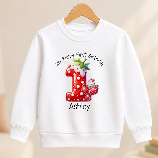 Personalised Soft First Birthday jumper