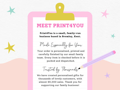 Meet Print4You – a small family-run personalised gift business in Kent