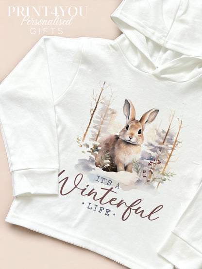 Bunny rabbit hooded top for kids, lightweight cotton jersey, size 6-12 months