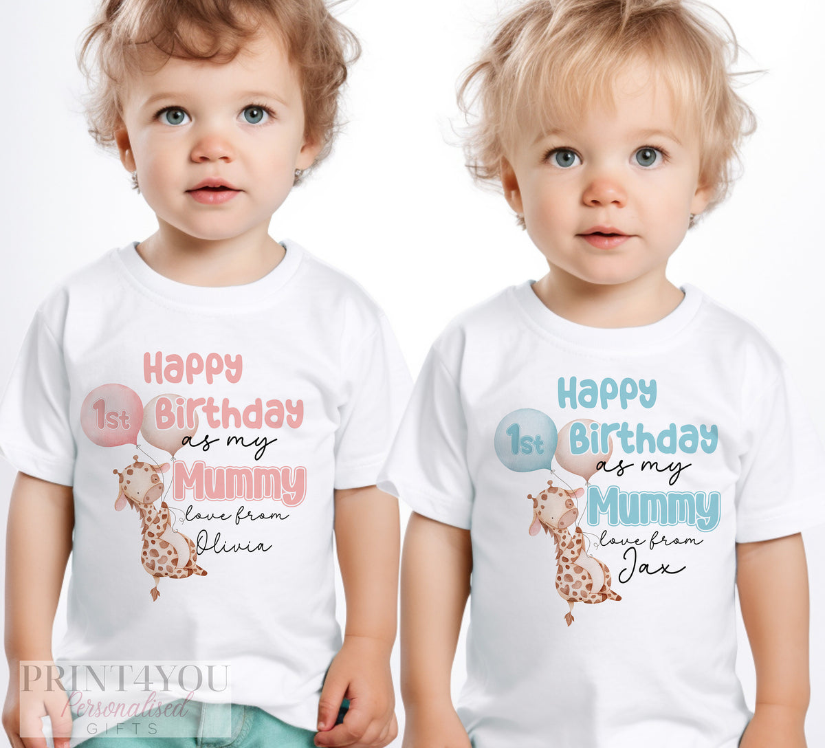 Happy Birthday Mummy, 1st Birthday as My Mummy, Sleepsuit Baby grow Bodysuit Vest, Mum Birthday, Mummy Birthday - Bib